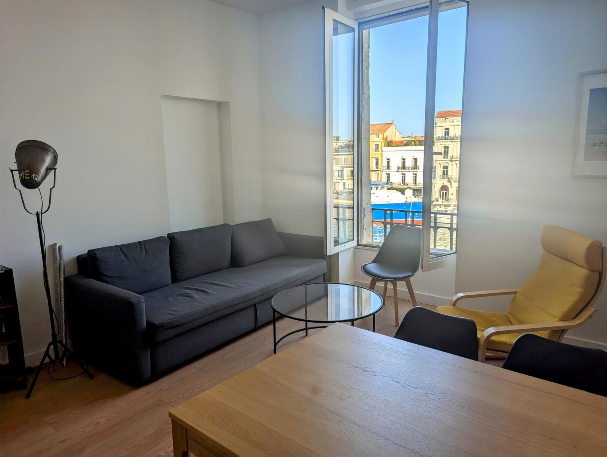Beau 3 Pieces Climatise Vue Canal Idealement Situe Centre Ville Sète Exterior foto